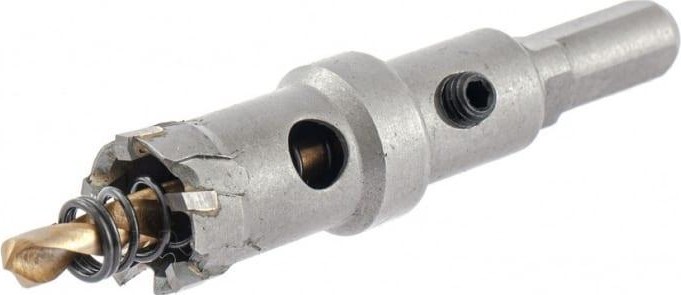 Коронка универсальная Denzel 19 мм по металлу твердосплавная 724001