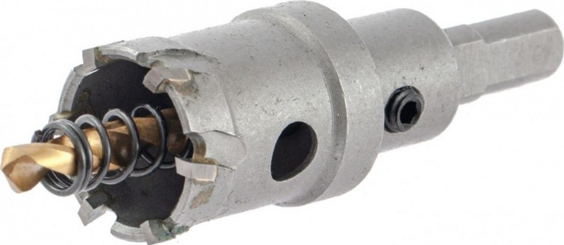 Коронка универсальная Denzel 26 мм по металлу твердосплавная 724006