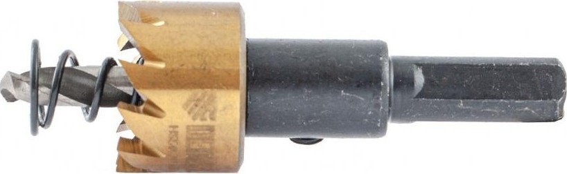 Коронка универсальная Denzel HSS, 20 мм по металлу нитридтитановое покрытие 724101 - изображение 2