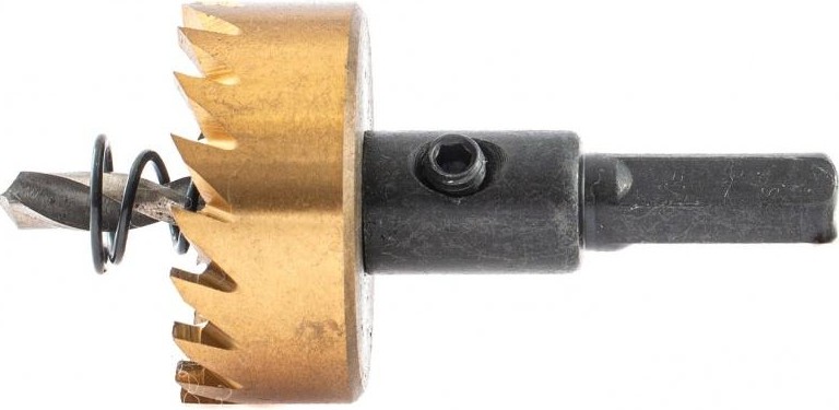 Коронка универсальная Denzel HSS, 32 мм по металлу нитридтитановое покрытие 724109