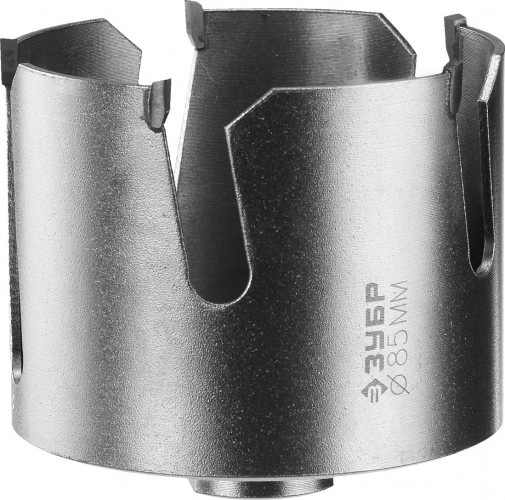 Коронка универсальная ЗУБР ПРОФЕССИОНАЛ проуниверсал 85 мм, с твердосплавными резцами 29514-85