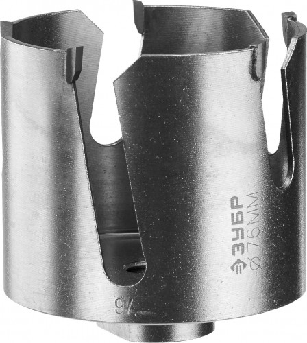 Коронка универсальная ЗУБР ПРОФЕССИОНАЛ проуниверсал 76 мм, с твердосплавными резцами 29514-76