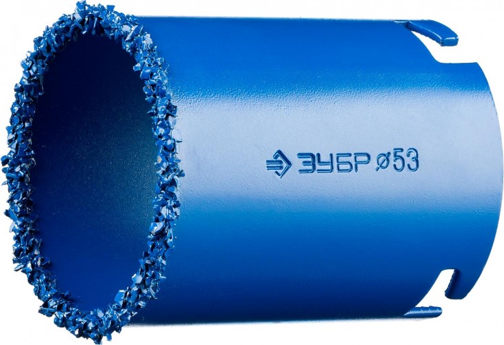 Коронка универсальная ЗУБР ПРОФЕССИОНАЛ c карбид-вольфрамовым нанесением, 53 мм 33350-53_z01