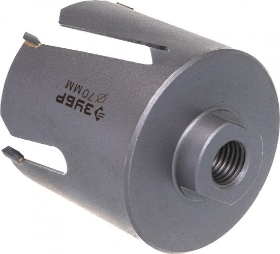 Коронка универсальная ЗУБР ПРОФЕССИОНАЛ проуниверсал 70 мм, с твердосплавными резцами 29514-70 - изображение 2