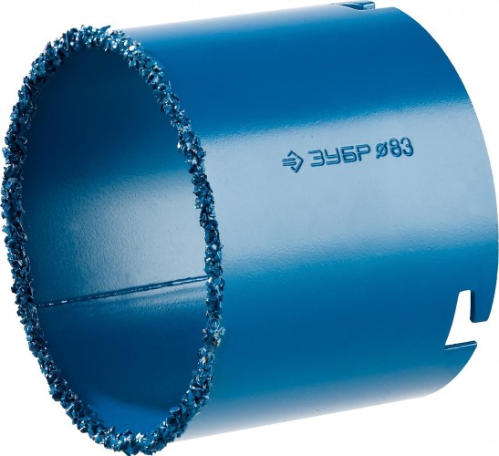 Коронка универсальная ЗУБР ПРОФЕССИОНАЛ c карбид-вольфрамовым нанесением, 83 мм 33350-83_z01