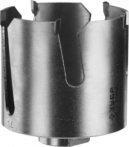 Коронка универсальная ЗУБР ПРОФЕССИОНАЛ проуниверсал 73 мм, с твердосплавными резцами 29514-73