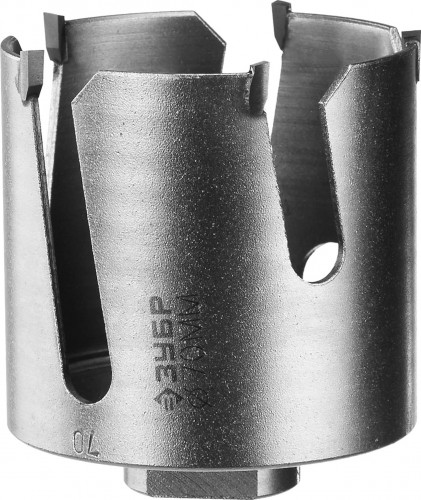 Коронка универсальная ЗУБР ПРОФЕССИОНАЛ проуниверсал 70 мм, с твердосплавными резцами 29514-70