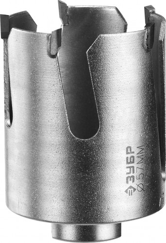 Коронка универсальная ЗУБР ПРОФЕССИОНАЛ проуниверсал 57 мм, с твердосплавными резцами 29514-57