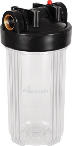Корпус фильтра АКВАБРАЙТ АБФ-10ББ-ПР прозрачный 1" АБФ-10ББ-ПР