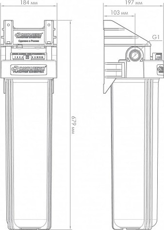 Корпус фильтра ДЖИЛЕКС 1М 20" 9059 9059 - изображение 5