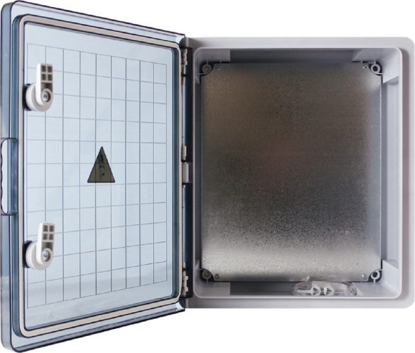 Корпус REXANT 11-0457 пластиковый ЩМПп с прозрачной дверцей 450х300х160