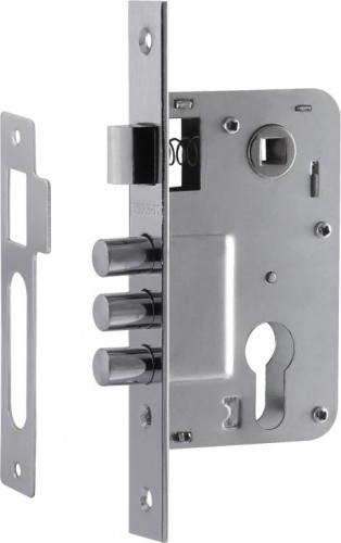 Корпус замка врезного НОРА-М 120 "Хром" 9437