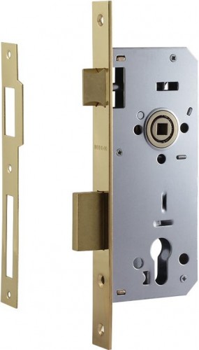 Корпус замка врезного НОРА-М КЗВ-102 45 мм "Золото" 5277