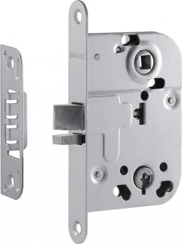 Корпус замка врезного НОРА-М КЗВ-114 сувальдный для финских дверей "Хром" 6617