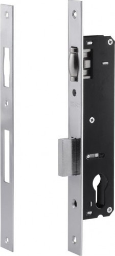 Корпус замка врезного НОРА-М КЗВУ-116 узкопрофильный "Хром" 12673