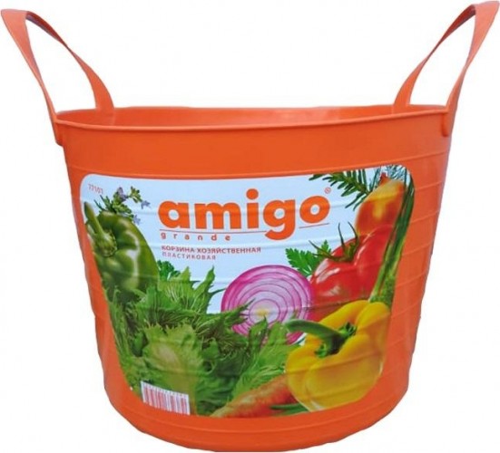 Корзина Amigo Grande хозяйственная пластиковая, 14 л. 77101