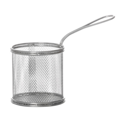 Корзинка для картофеля фри с ручкой 90х90 мм [QL089-03] - изображение 1