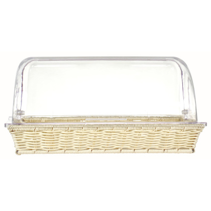 Корзинка пластиковая 415х280 мм бежевая [KT3426] - изображение 3