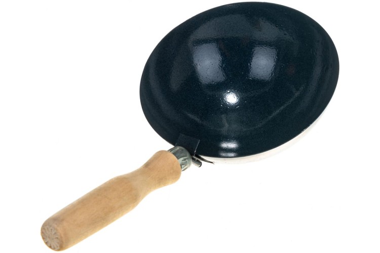 Ковш штукатурный СИБРТЕХ 160 мм стальной строительный, деревянная ручка// 86225