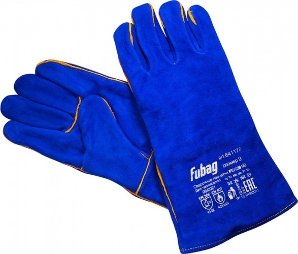 Краги сварщика FUBAG FWGN 9B на подкладке, синие 641177