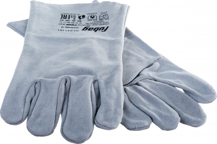 Краги сварщика FUBAG FWGN 9GR без подкладки, серые 641181