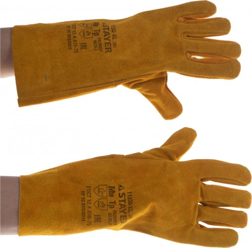 Краги сварщика STAYER MASTER ттермостойкие 350 мм. 11330-XL_z01 - изображение 2