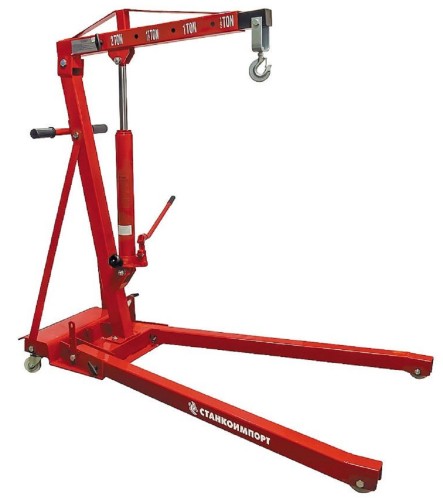 Кран гидравлический СТАНКОИМПОРТ T32002CE складной, низкий профиль 100 мм, груз. 2 т.