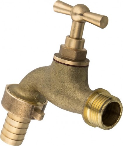 Кран QUATTRO ELEMENTI  с вентилем, 1/2", латунь 246-432