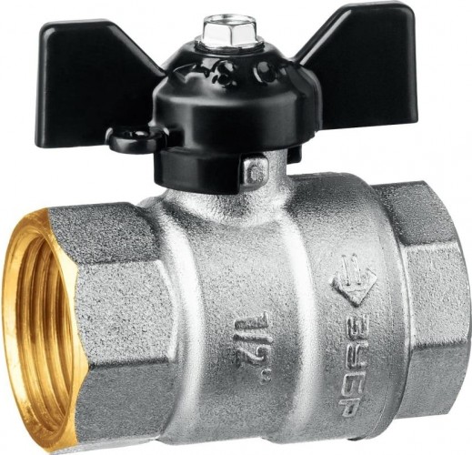 Кран шаровой ЗУБР  1/2" "мама-мама", бабочка 51323-1/2 51323-1/2