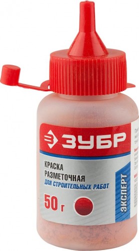 Краска разметочная ЗУБР ЭКСПЕРТ для строительных работ, красная, 50 гр 4-06405-2_z01