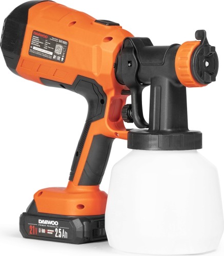 Краскопульт аккумуляторный DAEWOO DAPS 1121 Li SET 21V, 2,5Ah, Li-ion DAPS 1121Li SET - изображение 4