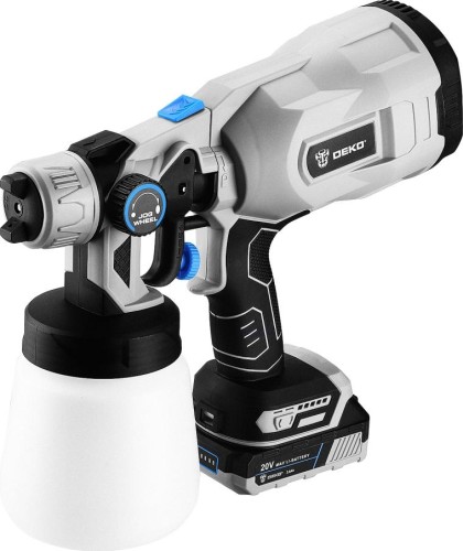 Краскопульт аккумуляторный DEKO SG20DK Max 20В, 800 мл, 1x3.0 Ач 083-1135