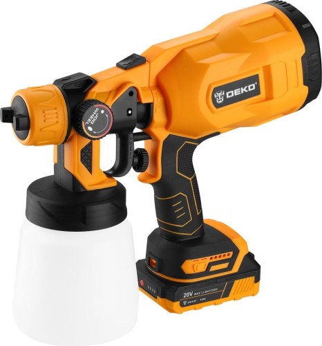Краскопульт аккумуляторный DEKO DKSG20K2 20В, 2*2,0 Ач 063-4020