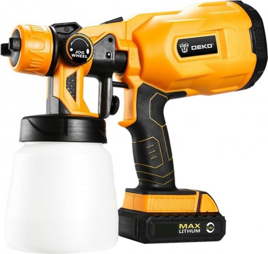 Краскопульт аккумуляторный DEKO DKSG20K2 20В, 1*2,0 Ач 063-4180