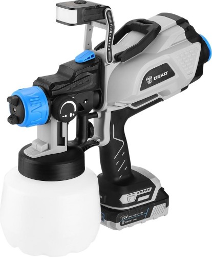 Краскопульт аккумуляторный DEKO SG20DK PRO 20В, 1200 мл, 2x3.0 Ач 083-1136