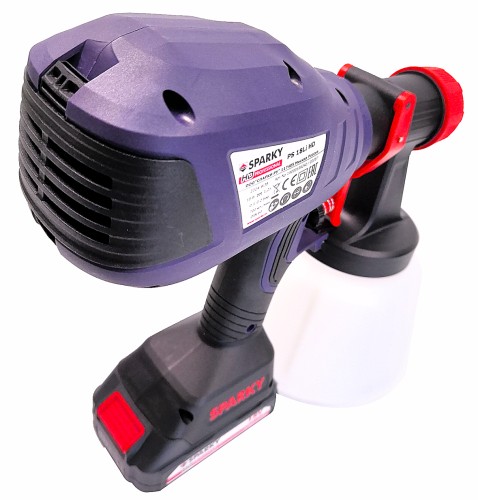 Краскопульт аккумуляторный SPARKY PS18 Li HD (2х2.0 Ah) 14000199292 - изображение 3