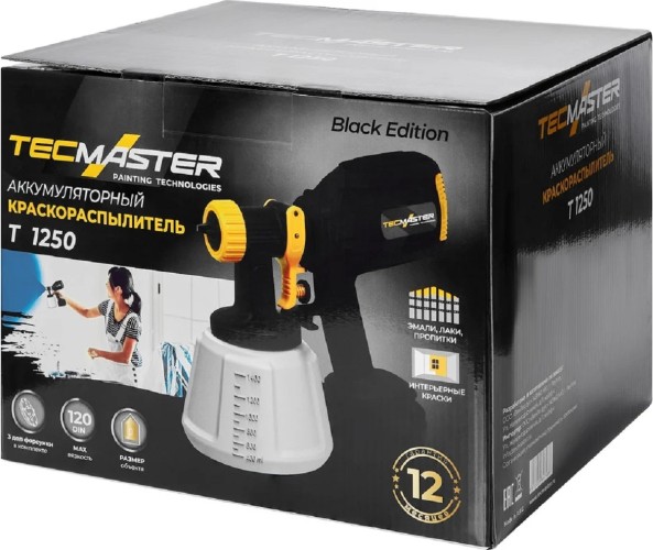 Краскопульт аккумуляторный TECMASTER T1250, 21V, 4,0Ah, Li-ion 1231250 - изображение 5