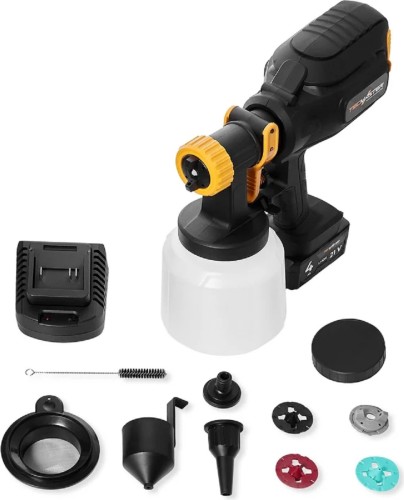 Краскопульт аккумуляторный TECMASTER T1250, 21V, 4,0Ah, Li-ion 1231250 - изображение 4