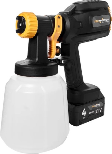 Краскопульт аккумуляторный TECMASTER T1250, 21V, 4,0Ah, Li-ion 1231250