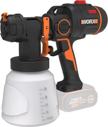 Краскопульт аккумуляторный Worx WX020.9 без АКБ и ЗУ бесщеточный WX020.9