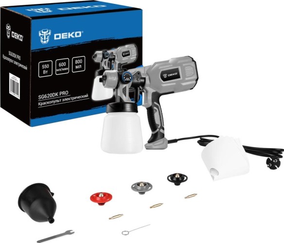 Краскопульт электрический DEKO SG620DK PRO 800 мл 083-1132 - изображение 5