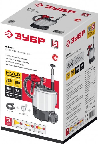 Краскопульт электрический ЗУБР КПЭ-750 - изображение 3