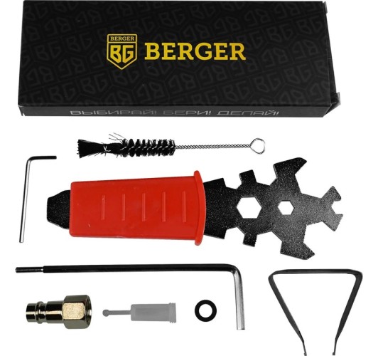 Краскопульт пневматический BERGER BG1391 «ГОЛЬД» LVMP 1.4 мм - изображение 4