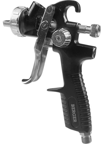 Краскопульт пневматический BERGER BG1369 «ГРАУ» HP 1.8 мм верхний бачок - изображение 2