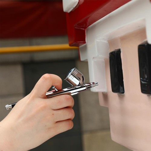 Краскопульт пневматический DEKO DKAB02-U (аэрограф) c верхним бачком 018-0924 - изображение 5