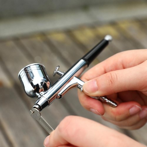 Краскопульт пневматический DEKO DKAB02-U (аэрограф) c верхним бачком 018-0924 - изображение 4