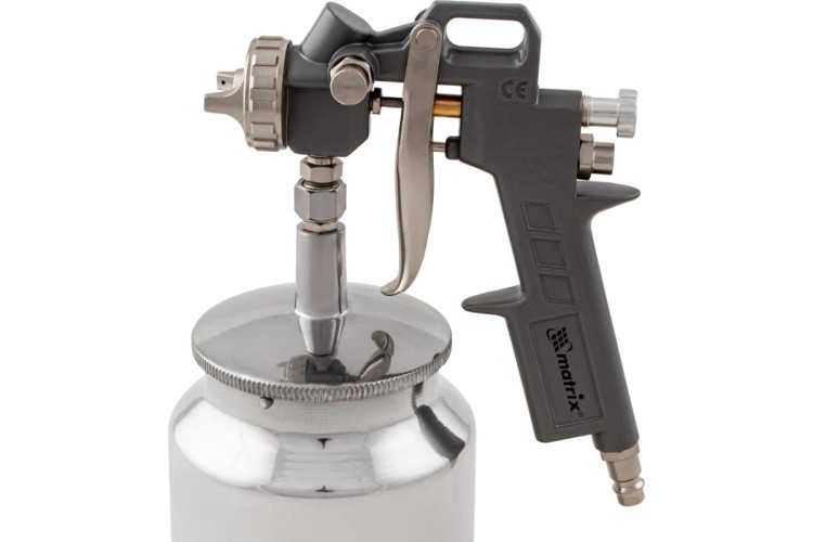 Краскопульт пневматический MATRIX с нижн. бачком сопло1,2мм 57317 57317 - изображение 3
