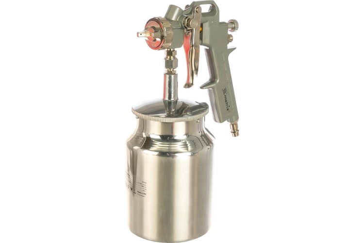 Краскопульт пневматический MATRIX с нижн. бачком сопло1,2мм 57316 57316