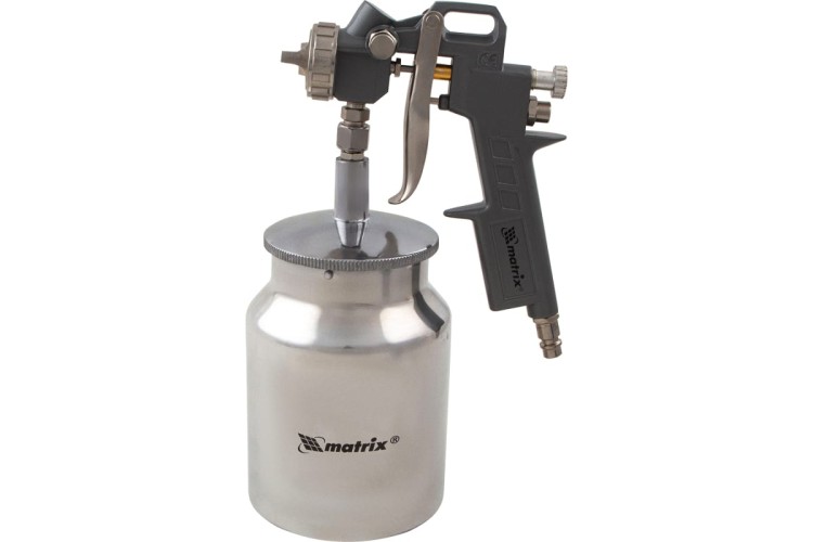 Краскопульт пневматический MATRIX с нижн. бачком сопло1,2мм 57316 57316 - изображение 4