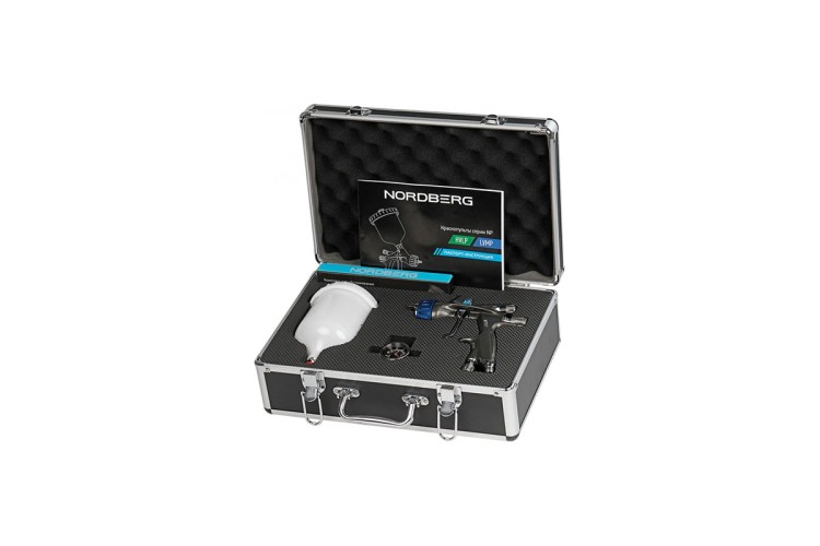 Краскопульт пневматический NORDBERG NP7017 LVMP с верхним бачком, сопло 1,4 мм ЦБ-0011278 - изображение 2